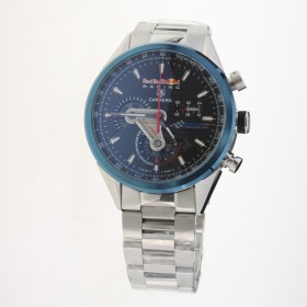 Tag Heuer Carrera RedBull Racing Edition Working Chronograph Blue Bezel with Black Dial S/S