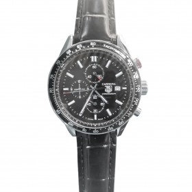 Tag Heuer Working Chronograph Classic large dial with Black dial & strap